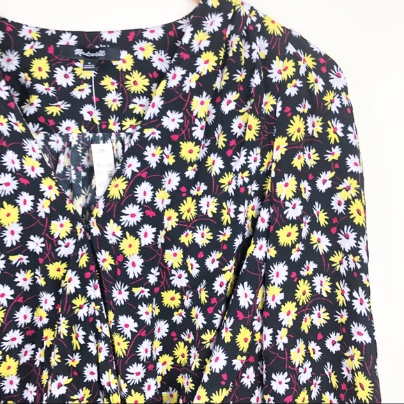 Madewell Wrap Top in French Floral NWT Small - Picture 5 of 8